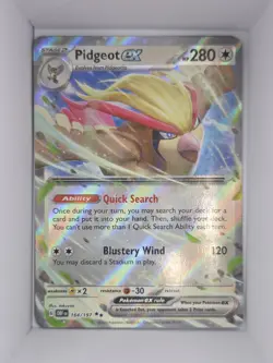 Pidgeot ex 164/197 Pokemon Obsidian Flames English Double Rare Near Mint - Image 1