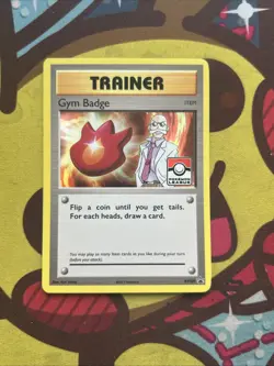 Pokemon Gym Badge XY209 - XY Black Star Promo - Blaine - Evolutions - Played - Image 1