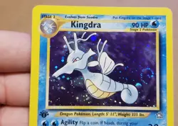 POKEMON TCG 1ST EDITION KINGDRA 8/111 ☆ HOLO RARE NEO GENESIS W SWIRL 🌀 NM - Image 2