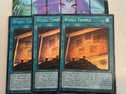 Yugioh 3x Wedju Temple Prismatic Secret Rare MP25-EN091 2025 Mega-Pack 1st Ed NM - Image 1