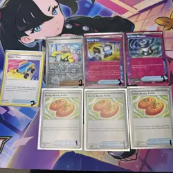 Lot Of 7 Pokemon Trainer Cards - Image 1