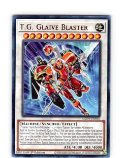 Yu-Gi-Oh TCG T.G. Glaive Blaster AGOV-EN036 1st Edition Ultra Rare Card NM - Image 1