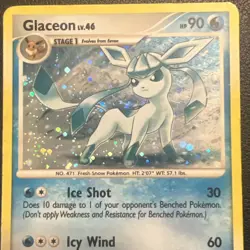 Pokemon TCG Glaceon Holo Rare Card 20/100 Majestic Dawn LP - Image 1