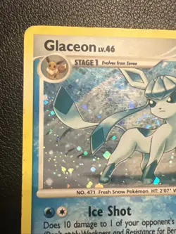 Pokemon TCG Glaceon Holo Rare Card 20/100 Majestic Dawn LP - Image 5