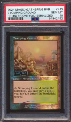 2024 MAGIC THE GATHERING STOMPING GROUND RETRO FRAME SERIALIZED /500 PSA 10! - Image 1