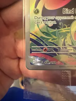 Bulbasaur Mega Evolution IR Stamped Promo Card 133/132 Illustration Rare Pokemon - Image 5