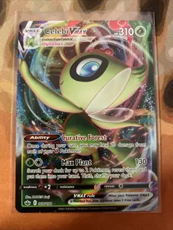 Celebi VMAX 008/198 Pokemon Chilling Reign NM Pack Fresh - Image 1