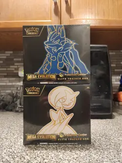 Pokemon Center Mega Evolution Gardevoir & Lucario ETB Elite Trainer Box Set of 2 - Image 1