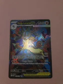 Pokemon TCG Mega Evolution Lucario EX Holo Full Art Ultra Rare Near Mint - Image 2