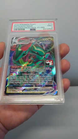 Pokemon 111/203 Rayquaza VMAX PSA 9 MINT Deutsch POP 2 Play! Prize Pack Series 1 - Image 2