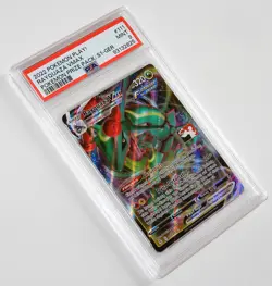 Pokemon 111/203 Rayquaza VMAX PSA 9 MINT Deutsch POP 2 Play! Prize Pack Series 1 - Image 4