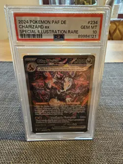 CHARIZARD EX SPECIAL ILL RARE POKEMON GER PAF DE-PALDEAN FATES 2024 234 PSA 10 - Image 1