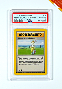 Pokemon PSA 10 Allevatore Di Pokemon #76 1st Edition Base Set 2000 Italiano - Image 1