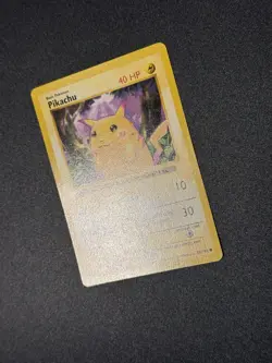 Pikachu Red Cheeks Shadowless 58/102 Base Set 1999 Pokemon TCG Card LP - Image 3