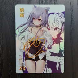FANTASY SHRINE Re:Zero Emilia Fox Catgirl Kemonomimi Waifu Holo Card ZR121 - Image 1