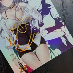 FANTASY SHRINE Re:Zero Emilia Fox Catgirl Kemonomimi Waifu Holo Card ZR121 - Image 4