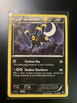 Pokemon TCG Umbreon Dark Explorers Reverse Holo Card 61/108 NM Condition USA - Image 1