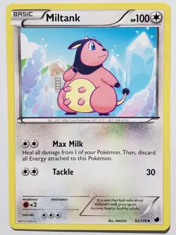 Miltank 93/116 VLP / NM - Plasma Freeze Pokemon Card - MAHOU Art - Image 1