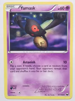 Yamask 51/108 LP - Dark Explorers Pokemon Card - Aya Kusube Art - Image 1