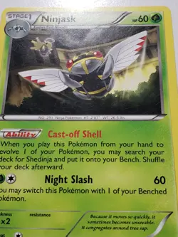 Ninjask 11/124 LP - Dragons Exalted Pokemon Card - Masakazu Fukuda Art - Image 2