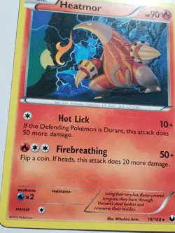 Heatmor 19/108 LP / VLP - Dark Explorers Pokemon Card - Mitsuhiro Arita Art - Image 2
