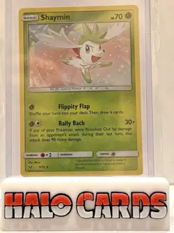 PACK FRESH Shaymin 7/73 Shining Legends Holo Rare Pokemon TCG 2017 Card G - Image 1