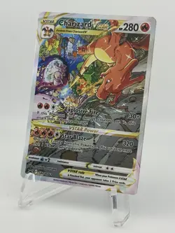 Pokemon TCG Charizard V Star SWSH262 Promo Card Near Mint Condition Rare Card - Image 1
