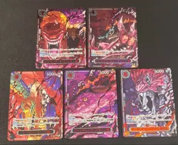 Five Elders Alt Art Red Text Set Carrying on His Will One Piece Card Japanese JP - Image 1