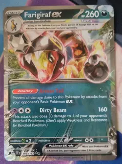 Pokemon TCG Farigiraf ex 108/162 Temporal Forces Double Rare NM-Mint Card - Image 1