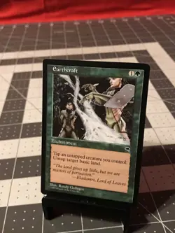 Vintage 1997 MTG Tempest Earthcraft Card Near Mint - Image 1