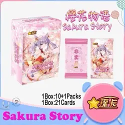 Sakura Story Card Anime Premium Spicy Waifu 11 Pack CCG Booster Box new - Image 1
