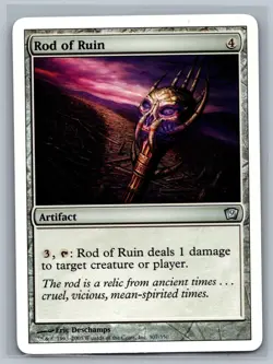 Magic The Gathering 9th Edition Rod of Ruin #307/350 MTG TCG CCG Ninth - Image 1