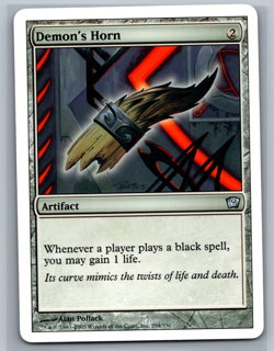 Magic The Gathering 9th Edition Demon's Horn #294/350 MTG TCG CCG Ninth - Image 1