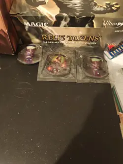 MTG Relic Tokens, Ultra Pro, Lot Of Three Liliana. 2x Foil, One Steve Argyle. - Image 1