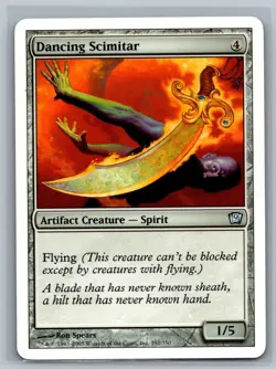 Magic The Gathering 9th Edition Dancing Scimitar #292/350 MTG TCG CCG Ninth - Image 1