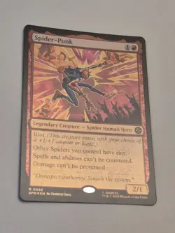 MTG FOIL Spider-Punk English SPM 0092 - Image 1