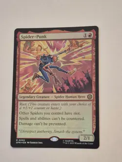 MTG FOIL Spider-Punk English SPM 0092 - Image 2