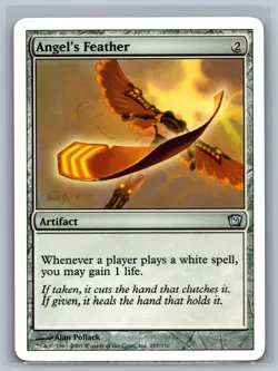 Magic The Gathering 9th Edition Angel's Feather #287/350 MTG TCG CCG Ninth - Image 1