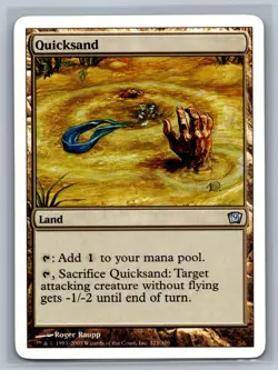 Magic The Gathering 9th Edition Quicksand #323/350 MTG TCG CCG Ninth - Image 1