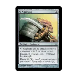 WOTC MtG Saviors of Kamigawa O-Naginata (U) (Foil) EX - Image 1
