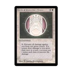 WOTC MtG Beta Circle of Protection: Green (C) VG - Image 1