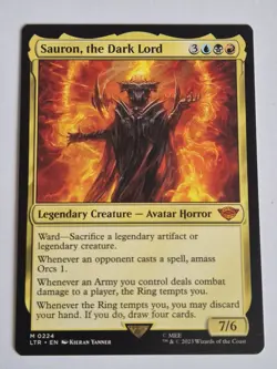 Sauron, The Dark Lord LTR 0224 MTG The Lord of the Rings: Tales of Middle Earth - Image 1