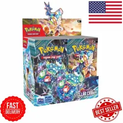 Booster Box Stellar Crown SV07 Pokemon TCG, Free Shipping - Image 1