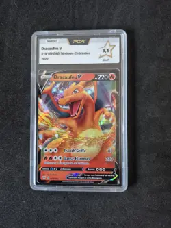 Carte Pokemon DRACAUFEU V - PCA 9,5 - EB03 Tenebres embrasees FR 019/189 - Neuf - Image 1