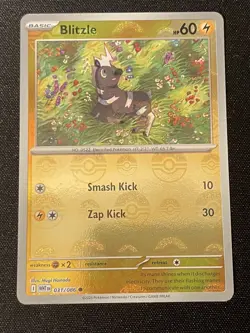 Pokemon TCG Blitzle 031/086 Pokeball Reverse Holo White Flare NM Near Mint - Image 1