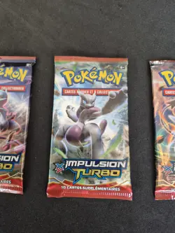 Lot 3 x Booster Pokemon Impulsion Turbo Mega Mewtwo X Y Demolosse Neuf Scelle FR - Image 3
