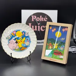 Bone China Plate&Night Light Pokemon TCG Chinese Mid-Autumn Collector's Gift Box - Image 1