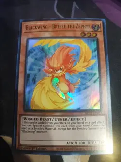 Yugioh! Blackwing - Breeze the Zephyr - BLCR-EN061 - Ultra Rare - 1st Edition Ne - Image 1