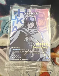 Rukia Kuchiki (Release Event Winner) Union Arena TCG Bleach Promo Card SEALED - Image 1