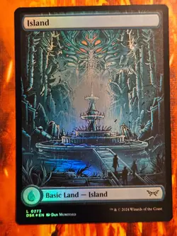 MTG Duskmourn FOIL Land - Island Full Art 0273 NM - Magic The Gathering - Image 1